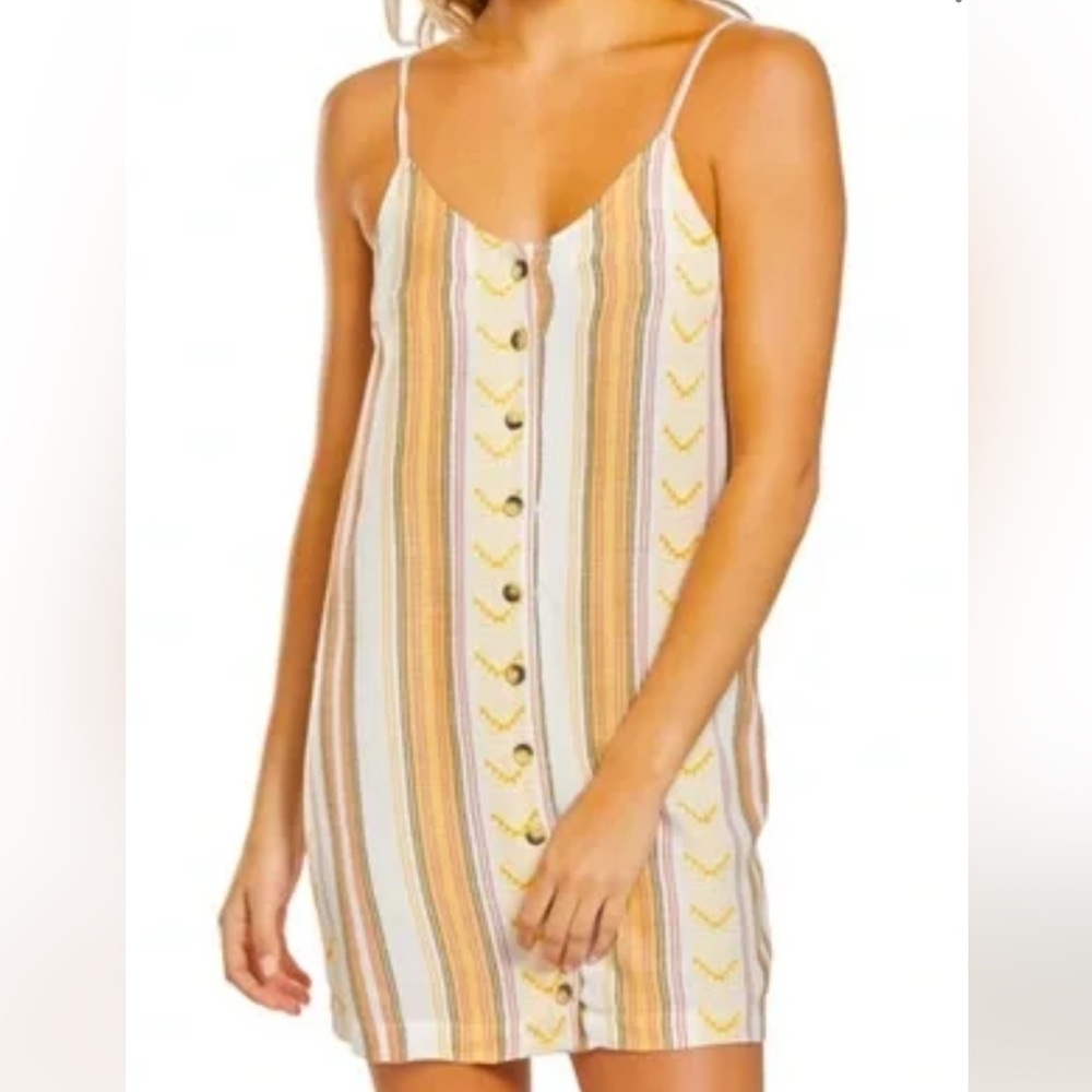 Rip Curl Striped Button-Down Dress